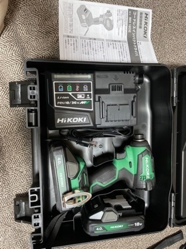 HIKOKI インパクトWH18DE 2LC バッテリーx2 充電器付属