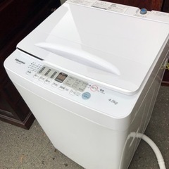 福岡市内配送設置無料 2021年式 ハイセンス 全自動 洗濯機 4.5kg