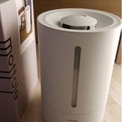 加湿器　mottole(モットル) MTL-H001 上部給水加湿器 おしゃれ 超音波 卓上 オフィス 花粉 加湿機 かしつき かわいい 上から 上部給水 加湿機 カンタン給水 超音波式加湿器 (オフホワイト)の画像