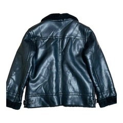 【オークション形式】ZARA フライトジャケットB-3 フェイクレザー　ボア　黒XLの画像