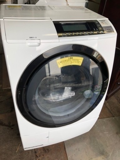 北九州市内配送無料　保証付き　日立 HITACHI BD-S8700L-W [ビッグドラムスリム ななめ型ドラム式洗濯乾燥機（10.0kg） 左開き 自動お掃除搭載 ピュアホワイト]