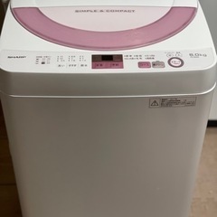 送料・設置込み 洗濯機 6kg SHARP 2017年