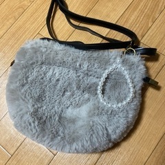 エコファー巾着ショルダーバッグ
