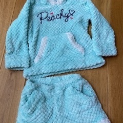 110㎝　kids キッズ　女の子　服　セットアップ　ワンピース　帽子　インナー　トレーナーの画像