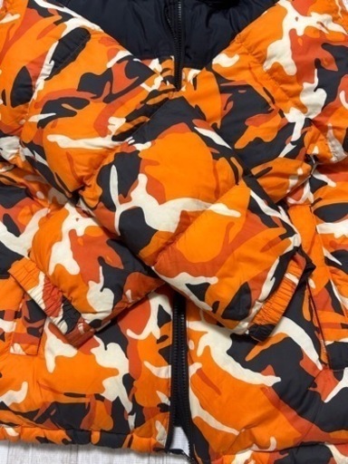 極美品　the north face ノースフェイス ノベルティーヌプシダウンジャケット　オレンジ色　Lサイズ