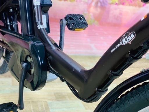 ❸5845子供乗せ電動アシスト自転車YAMAHA 20インチ良好バッテリー