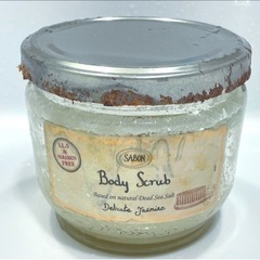 最終価格　2点セット　新品有　SABON ボディスクラブ　デリケートジャスミン　ホワイトティーの画像