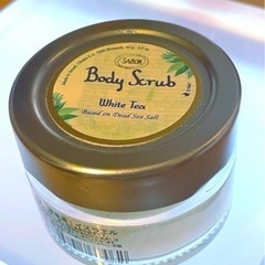 最終価格　2点セット　新品有　SABON ボディスクラブ　デリケートジャスミン　ホワイトティーの画像