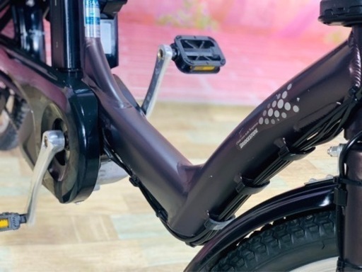 ❷5848子供乗せ電動アシスト自転車ブリヂストン20インチ良好バッテリー