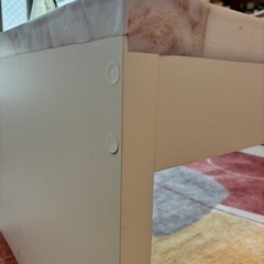 【12/3まで】ローテーブル／白／大理石リメイクシートの画像