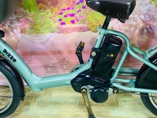 ❶5837子供乗せ電動アシスト自転車ブリ/パナ20インチ良好バッテリーの 