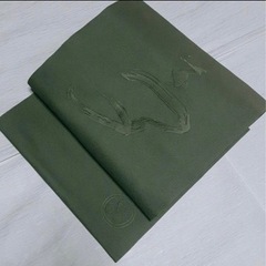 【夢】　名古屋帯　抹茶色　丸紋