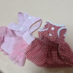 試着のみ★Sサイズ犬用ドレスセットの画像