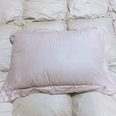 予約済　本日限定　1回のみ使用　敷布団　掛け布団　枕　枕カバー　4点セット　シングル　ダークブラウン　1638の画像