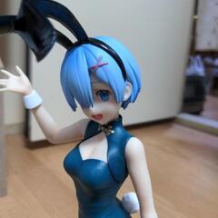 リゼロ　レム　網タイツ青バニーの画像