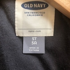 郵送可能　【OLD NAVY】ファー付　ジャケットジャンバー　110の画像