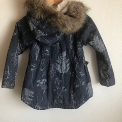 郵送可能　【OLD NAVY】ファー付　ジャケットジャンバー　110の画像