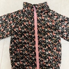花柄　ダウン　80