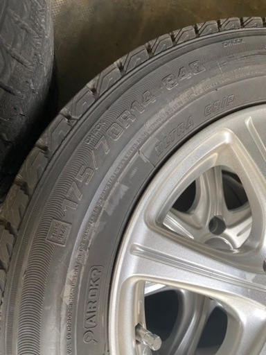 manaray sport 冬タイヤ付き　4穴　スタッドレスタイヤ　アルミホイール　マナレイスポーツ　175/70R14 84Q co