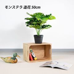 39【年末大セール】新品 モンステラ 50㎝ 人工観葉植物 インテリア フェイクグリーンの画像