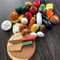 ままごと　カトラリー　道具　食材セットの画像