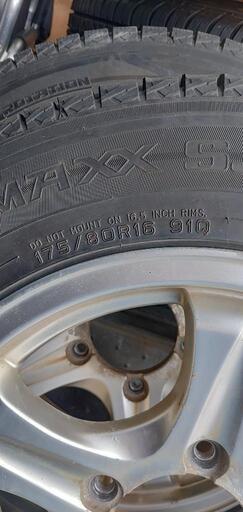 JB23 ジムニー ダンロップ スタッドレスホイール付き 4本 175/80R16 純正サイズ       