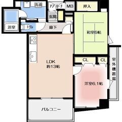 ペット飼育可！！2001年築南西角部屋2LDKデザイナーズマンシ...