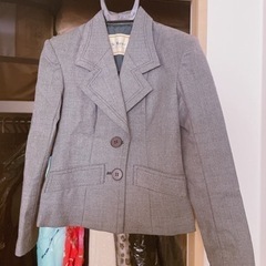 ジャケット 上着 グレー アウター 個性的