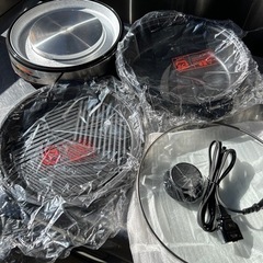 鍋料理、焼肉用プレートの画像