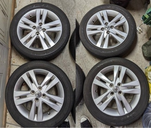 トヨタIQ　純正アルミホイール　タイヤ4本セット　５Ｊ16 インセット45   BSレグノ 175  60  16 