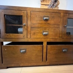 キャビネット　棚　アジアン家具