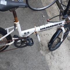 折り畳み自転車 3000円HUMMER 譲ります。の画像