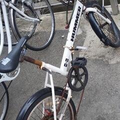 折り畳み自転車 3000円HUMMER 譲ります。の画像