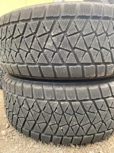 値下げしました　バリ溝　ランクル200系　純正アルミ　スタッドレスタイヤセット　285/60R18 ブリヂストンDM-V2