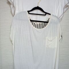 花柄裏地付スカーチョ？丈87cm(M)Tシャツ二枚おまけです。の画像