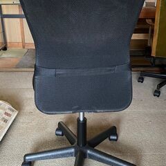 デスクチェア　黒の画像