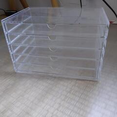 無印良品 収納 小型 引き出し 引出し 透明 クリア ケース デスク収納の画像