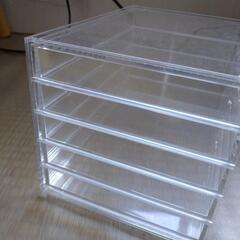 無印良品 収納 小型 引き出し 引出し 透明 クリア ケース デスク収納の画像