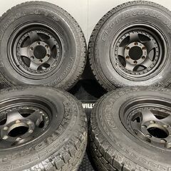 【YOKOHAMA GEOLANDAR A/T-S 225/80R15】夏タイヤ【社外ホイール 15インチ 7J6HPCD139.7-11】バリ溝 デリカスペースギア等　(MTB383)クレジットカード QRコード決済可能