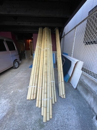 白竹60ﾊﾟｲ 4メートル　1本　2,500円　45本あります