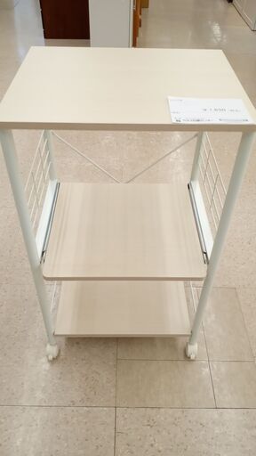 ★ジモティ割あり★ ニトリ レンジ台 クリーム H84.5×D40×W49 クリーニング済み TJ3064