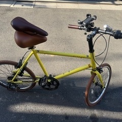自転車　アルテージ(ALTAGE) AMV-001 ミニベロ 自転車 20インチ 7段変速 カラータイヤ 小径車の画像