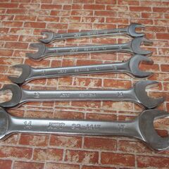 ★値下げしました★ KTC S2-1417 8.10.11.12.13.14.17  スパナ 5本セット 中古品 【ハンズクラフト宜野湾店】の画像