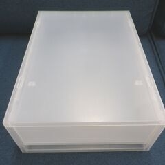 ① 無印良品 浅型収納ケース 引出し式 幅26×奥行37×高さ12㎝ プラ収納ケース MUJI 西岡店の画像