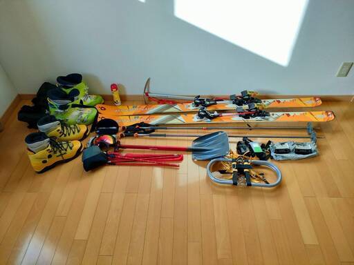 【決まりました】雪山のスキー、バックカントリーなどに使える山道具一式