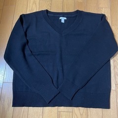 セーター Vネック リラックスフィット 長袖 レディースの画像