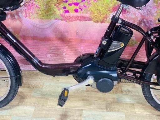 ❶5858子供乗せ電動アシスト自転車Panasonic20インチ良好バッテリー
