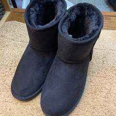 新品未使用★黒ムートンブーツ