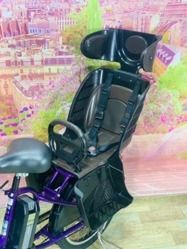 ❶5862子供乗せ電動アシスト自転車ブリヂストン20インチ良好バッテリー