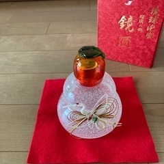ガラス細工　鏡餅